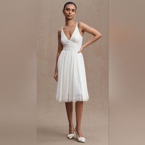 Dress The Population, Alicia Chiffon A-Line Dress, Ivory, Size Small - NWT!!